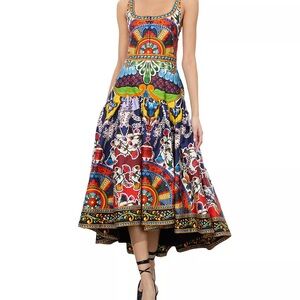 NWOT Alice + Olivia, Diana Structured Midi Dress